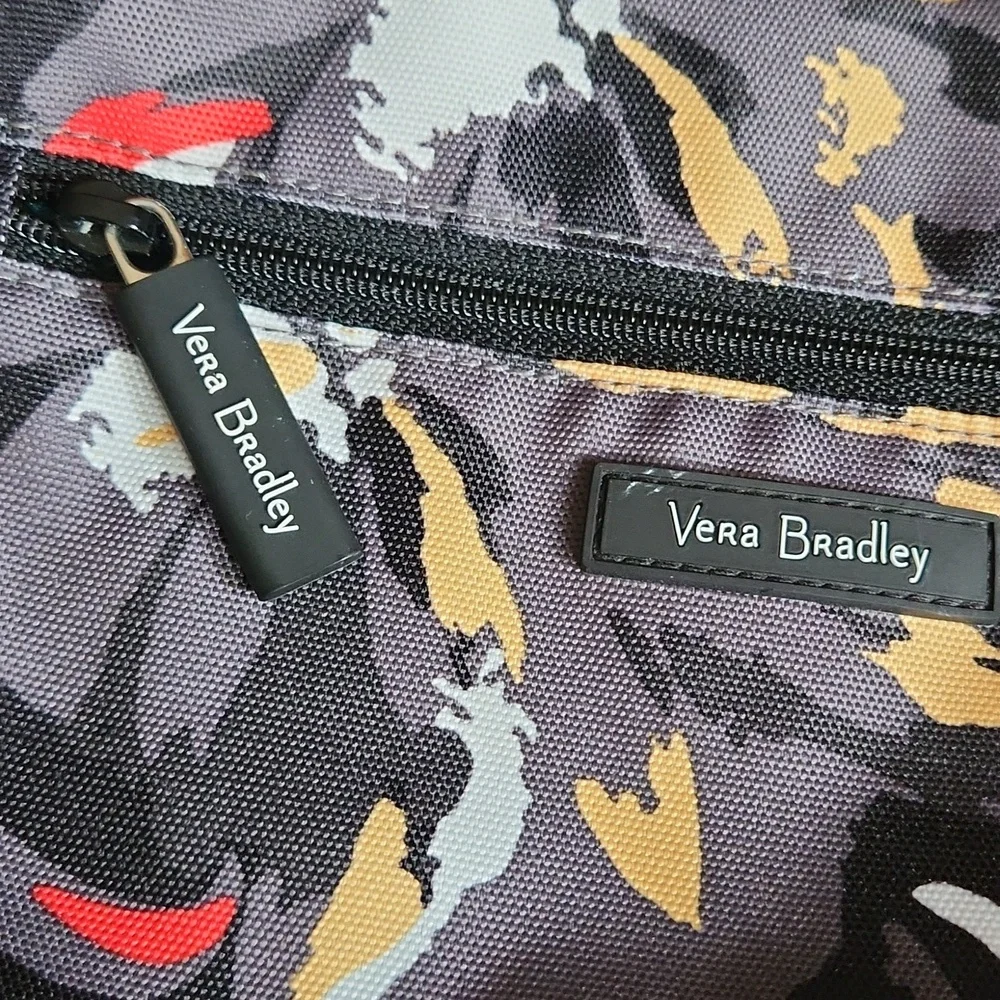 Vera Bradley Black and Red Floral Belt Bag with Ajustable Strap - Picture 2 of 7